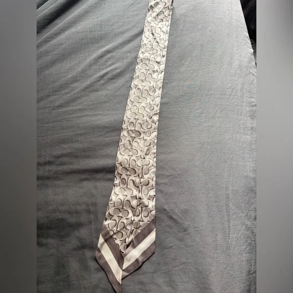 COACH signature skinny scarf - Picture 2 of 2